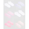 Yoclub Kidss Girls Ankle Thin Cotton Socks Basic Plain Colours 6-pack SKS-0027G-0000