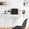 Vidaxl vidaXL Namizna plošča bela 110x55x2,5 cm masivni borov les