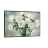 Canvas Slika na platnu Zelena vaza, 45x30cm, Sa ramom, Crni