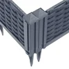 Vrtna sadilica s klinovima plava siva 42,5 x 42,5 x 28,5 cm PP