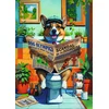 Trefl - Puzzle Premium Plus: hišni ljubljenčki in ljudje: Corgijev toaletni čas - 1 000 kosov