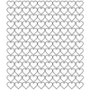 shumee Nalepke za Valentinovo v obliki srca, 2 cm, 130 kosov, bele mat