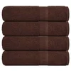Vidaxl vidaXL Brisače za roke, 4 kosi, rjave, 50 x 100 cm, 100 % bombaž