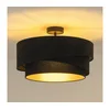 Duolla - Plafonski luster KOBO 1xE27/15W/230V prečnik 45 cm crna