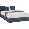 Carryhome POSTELJA Z VZMETNICO 140 cm  x 200 cm , tekstil temno modra