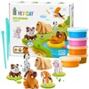 sarcia.eu Hey Clay Psi prijatelji, PSI Igriva plastična masa + dodatki, modelirna glina, 15 barv