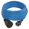 Weatherproof podaljševalni kabel 20 m/1 vtičnica/modra/silikon/230 V/1,5 mm2