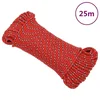 Vidaxl vidaXL Jadralna vrv, rdeča, 5 mm, 25 m, polipropilen