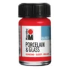 Marabu Boja za porcelan i staklo, Sjajna, 15ml, Crvena