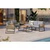 Ambia Garden LOUNGE GARNITURA tikovina aluminij