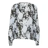Kaffe Bluza Louise modra/temno siva