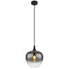 Globo 15548H - Luster na sajli MAXY 1xE27/40W/230V prečnika 24 cm crna