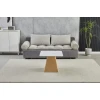 Klub sto CT 6050 Bela keramička ploča/Drvo metalno postolje 800x800x430mm ( 800-616 )