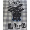 Kuhinjska krpa print Pug 45x70cm