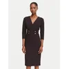 Rinascimento Cocktail obleka CFC0131070003 Temno rjava Slim Fit