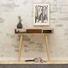 Hanah home Polica 100x83,6x30cm Hrast-Bela