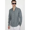 TUDORS Muška košulja dugih rukava, Slim Fit, Siva