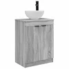 Kupaonski umivaonik s sudoperom Siva Sonoma 54 x 35 x 83 cm