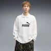 PUMA Essentials Elevated No. 1 Relaxed Polo Men, Clothing, White Glow Heather, S