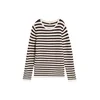 TOM TAILOR Pulover rjava / bela