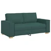 Vidaxl Dvosed temno zelen 180x78x84 cm blago