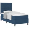 vidaXL vidaXL Vzmetnica Box Spring z vzmetnico modra 90x200 cm tkanina, (22080777)