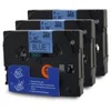 Komplet Brother TZe-521/TZ-521/PT/P-Touch 9mm kompatibilni trakovi (3) - črn izpis/moder trak