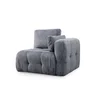 Atelier del Sofa Fotelja Amaris 1R, 100 x 100 x 65 cm, Tamnosiva