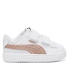 PUMA Rickie Classic Toddlers Sneakers, Shoes, White/Rose Gold, 24
