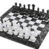 Šah Set Marble Black & White 40 x 40 cm