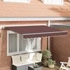 Skrovita tenda Smeđa 350 x 200 cm tkanina