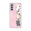 Torbica Silikonska Print Skin za Samsung G990 Galaxy S21 FE Pink Cats