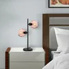 Opviq Stona lampa Benek-15-14553, 36x18x58 cm, IP20, Crna-roze