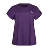 Zizzi Majica BASIC lila/off-bela