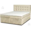 Boxspring postelja Paris - 200x200 cm - tkanine Monolith