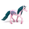 Figura Samorog roza z bleščicami 10,5 cm