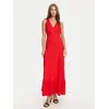TWINSET Večerna obleka 251TT2191 Rdeča Regular Fit