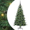 Božićno drvce s 150 LED svjetlima s stalakom Zelena 120 cm PVC