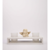 MAISON ADORABLE Svećnjak ANĐEO za dve sveće 26x9 cm, Beli