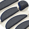vidaXL Preproge za stopnice 15 kosov temno sive in modre 65x24x4 cm