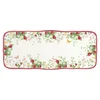Serving platter, made of porcelain, 36 x 15 cm, Jardin des Fraises -
