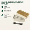 Get and give Posuda za hranu sa dve pregrade Miso, 2 x 500 ml, Siva