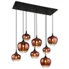 Globo 15548-8HG - Luster na sajli MAXY 8xE27/40W/230V u bakarnoj boji