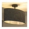 Duolla - Plafonski luster OVAL 1xE27/15W/230V siva