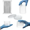 Laboratorijske Petrijevke s pokrovom Vabiooth, prezračevalne, 60 x 15 mm, prozorna plastika, set 200 kos, za gojenje mikroorganizmov, biologijo, mikrobiologijo, medicino, izobraževanje