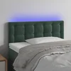 Vidaxl vidaXL Vzglavje postelje z LED diodo temno zeleno 80x5x78/88 cm žametno