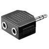 SINNECT adapter audio 3,5 mm Stereo Jack na 2x Jack M/F/F (14.102)