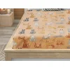 Rjuha mikropliš COLORED CATS 200x200 cm kremna