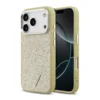 Maska Guess Glitter Triangle Logo MagSafe za iPhone 17 Pro zlatna