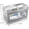 Akumulator VARTA Blue Dynamic EFB N80 80Ah START-STOP EFB